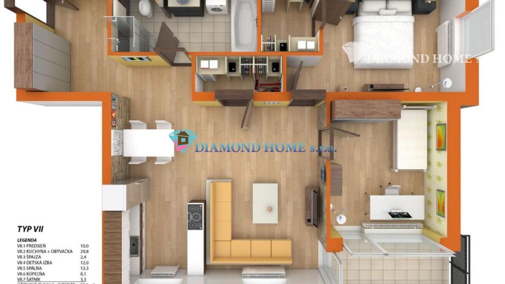 Nenechajte si újsť zarezervovať si pre Vás ideálný 3 izbový byt v novostavbe za najlepšiu cenu okrese v Dunajskej Strede