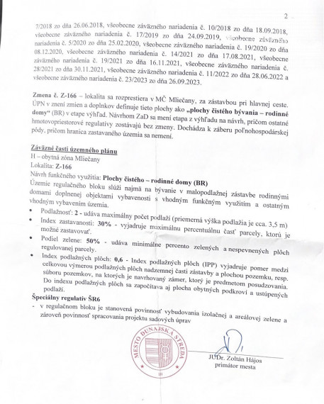 LEN U NÁS! Predáme lukratívny stavebný pozemok 1 km od Dunajskej Stredy v Mliečanoch