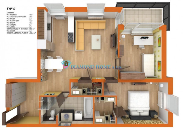 Nenechajte si újsť zarezervovať si pre Vás ideálný 3 izbový byt v novostavbe za najlepšiu cenu okrese v Dunajskej Strede